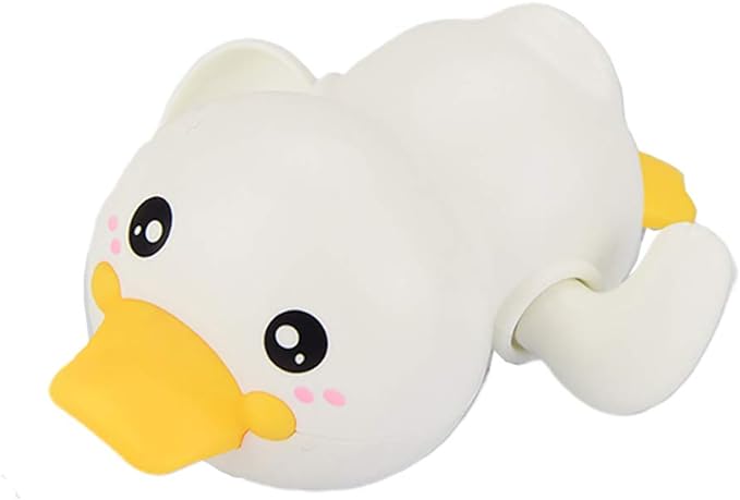 Top Choice Wind-Up Duckling: Exciting Bath Adventure Toy - Perfect for Toddlers & Newborns (white)