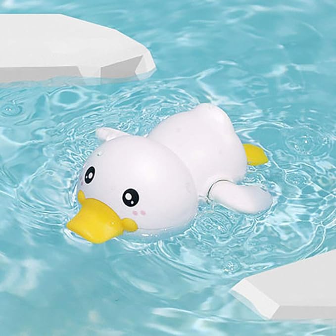 Top Choice Wind-Up Duckling: Exciting Bath Adventure Toy - Perfect for Toddlers & Newborns (white)
