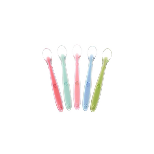 Premium Silicone Baby Spoons - Gentle on Gums, Ideal for Training & Feeding Infants and Toddlers