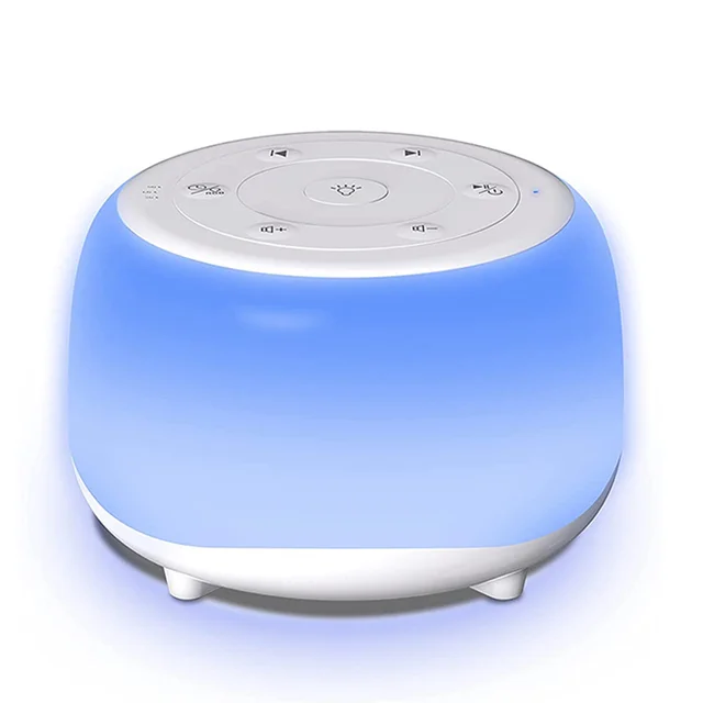 Ultimate Sleep Sound Machine - 25 Soothing Sounds, 7-Color Night Light, Adjustable Volume & Timers
