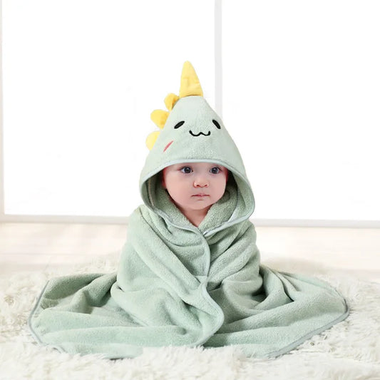 Ultimate Cozy Hooded Dinosaur Blanket for Babies & Toddlers - Soft Plush Bathrobe, Perfect for Ages 0-4