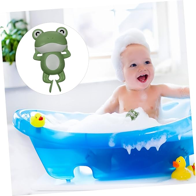 Ultimate Wind-Up Frog Bath Toys for Toddlers - Exciting Floating & Swimming Action - Perfect for Fun Bath Time & Water Play - Ideal Gift for Babies
