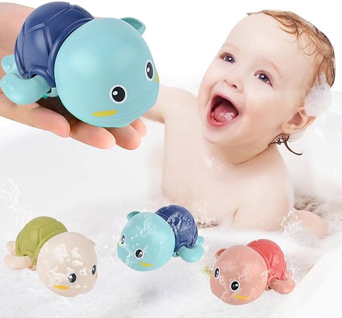 Ultimate Swim & Play Turtles: Top-Rated Wind-Up Bath Toy Set for Toddlers - Fun Floating Water Toys for Pool & Bathtub, Ideal Gift for Boys & Girls